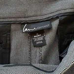 Black and white small dot dress pants